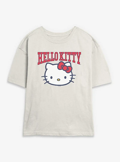 Sanrio Hello Kitty Classic Head Womens Skimmer Tee