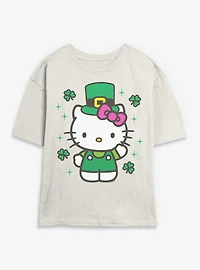 Sanrio Hello Kitty St Patrick Womens Skimmer Tee