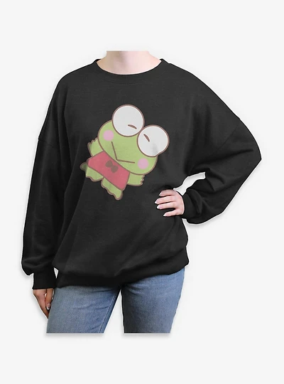 Sanrio Hello Kitty Big Keroppi Womens Oversized Sweatshirt