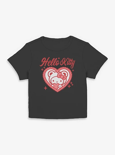 Sanrio Hello Kitty Heart Bear Womens Baby Tee