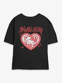 Sanrio Hello Kitty Heart Bear Womens Skimmer Tee