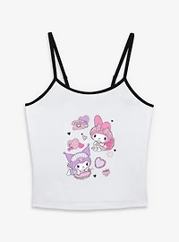 Sanrio Hello Kitty Sleepover Fun My Melody Kuromi Womens Cami