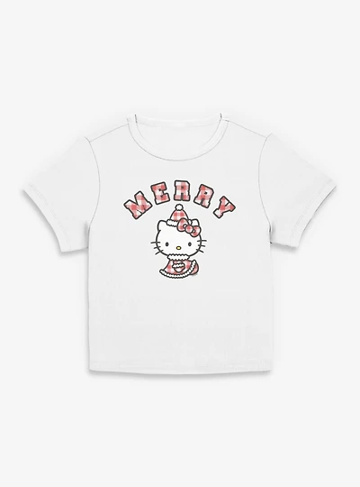 Sanrio Hello Kitty Santa Womens Baby Tee