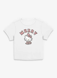Sanrio Hello Kitty Santa Womens Baby Tee