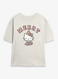 Sanrio Hello Kitty Santa Womens Skimmer Tee