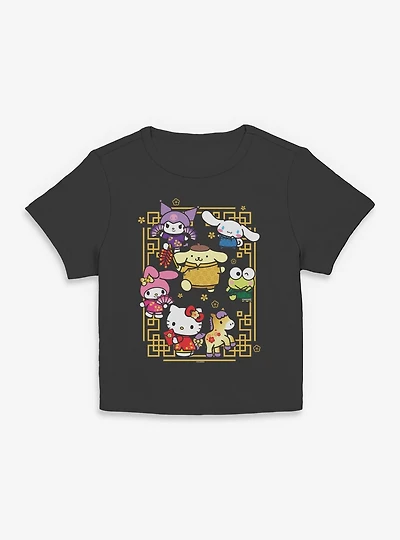 Sanrio Hello Kitty Horse Frame Womens Baby Tee
