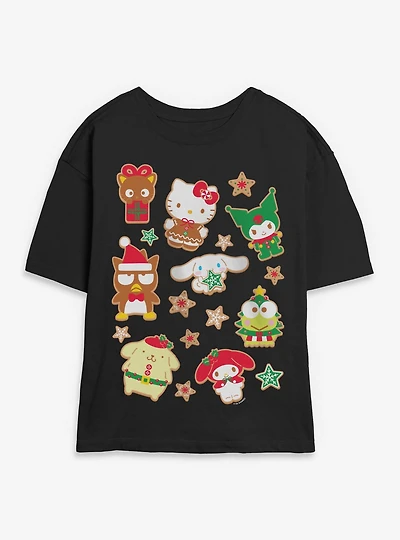 Sanrio Hello Kitty Cookie Jumble Womens Skimmer Tee
