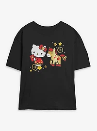 Sanrio Hello Kitty Horse Year Womens Skimmer Tee