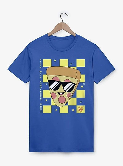 Disney Pixar Toy Story 5 Pizza Checkered On Squares T-Shirt