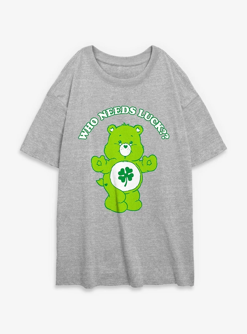 Care Bears Luck Bear Womens Oversized T-Shirt