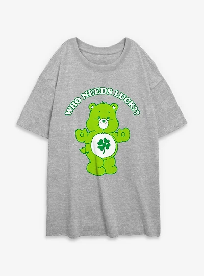 Care Bears Luck Bear Womens Oversized T-Shirt