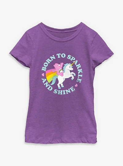 Care Bears Born To Sparkle And Shine Youth Girls T-Shirt