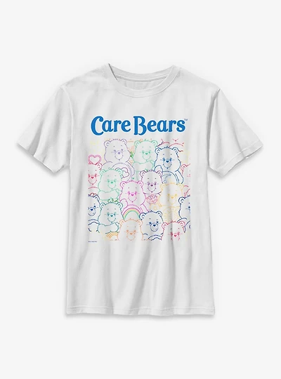 Care Bears Bear Outlines Youth T-Shirt