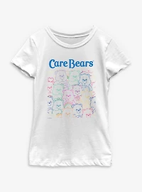 Care Bears Bear Outlines Youth Girls T-Shirt