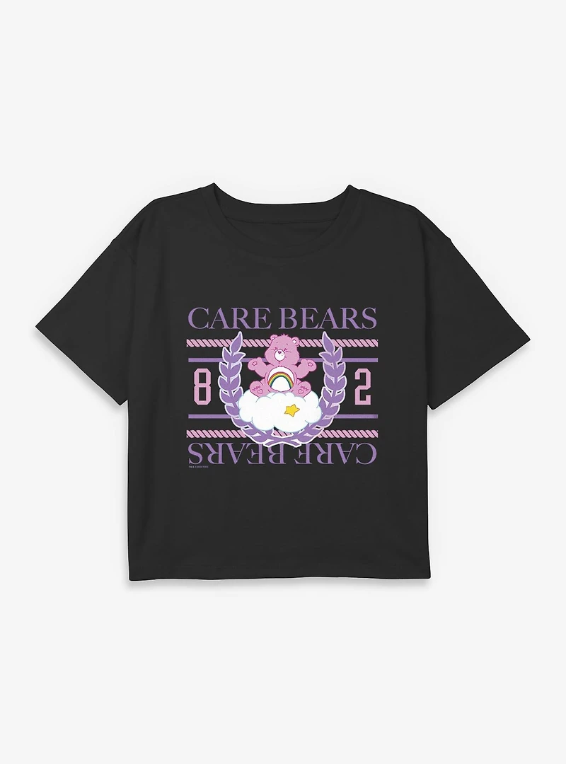 Care Bears Cloud 1982 Youth Girls Boxy Crop T-Shirt