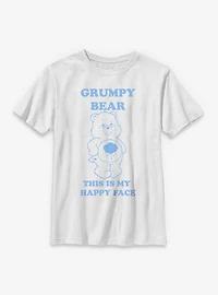 Care Bears Grumpy Bear Happy Face Youth T-Shirt