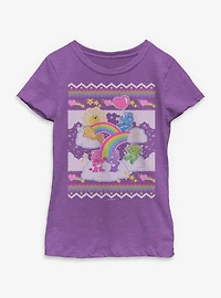 Care Bears Clouds And Rainbows Youth Girls T-Shirt