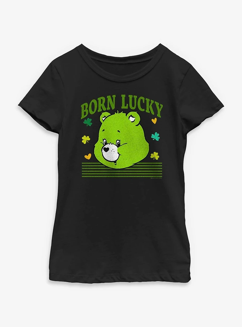 Care Bears Lucky Bear Head Youth Girls T-Shirt