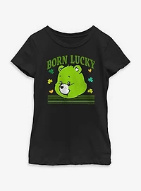 Care Bears Lucky Bear Head Youth Girls T-Shirt
