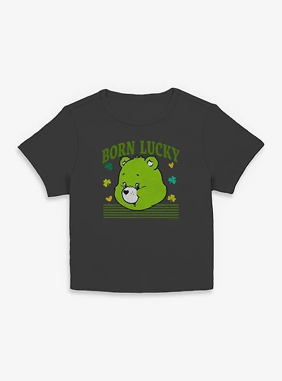 Care Bears Lucky Bear Head Womens Baby Tee