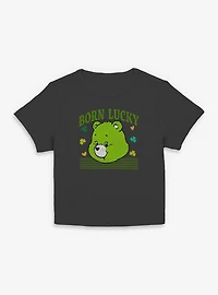 Care Bears Lucky Bear Head Womens Baby Tee