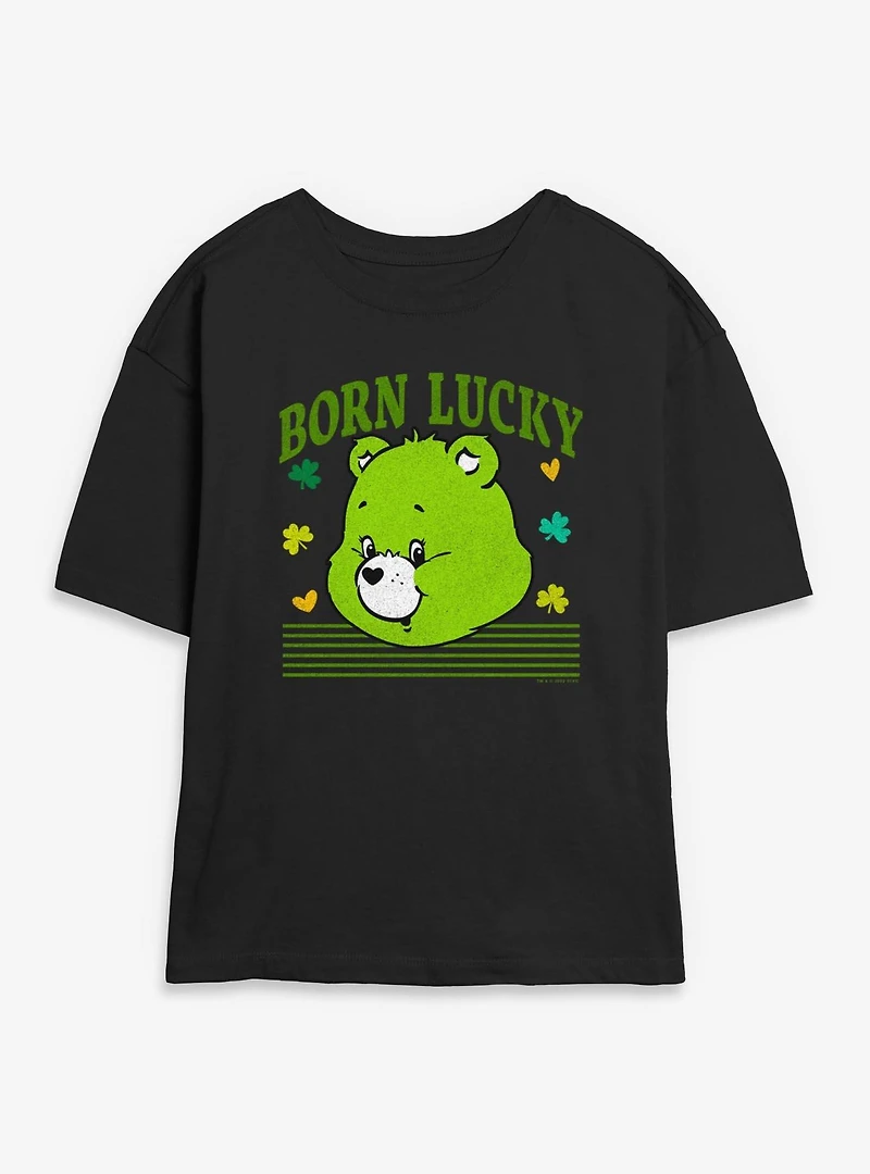 Care Bears Lucky Bear Head Womens Skimmer Tee