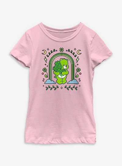 Care Bears Green Rainbow Arch Youth Girls T-Shirt