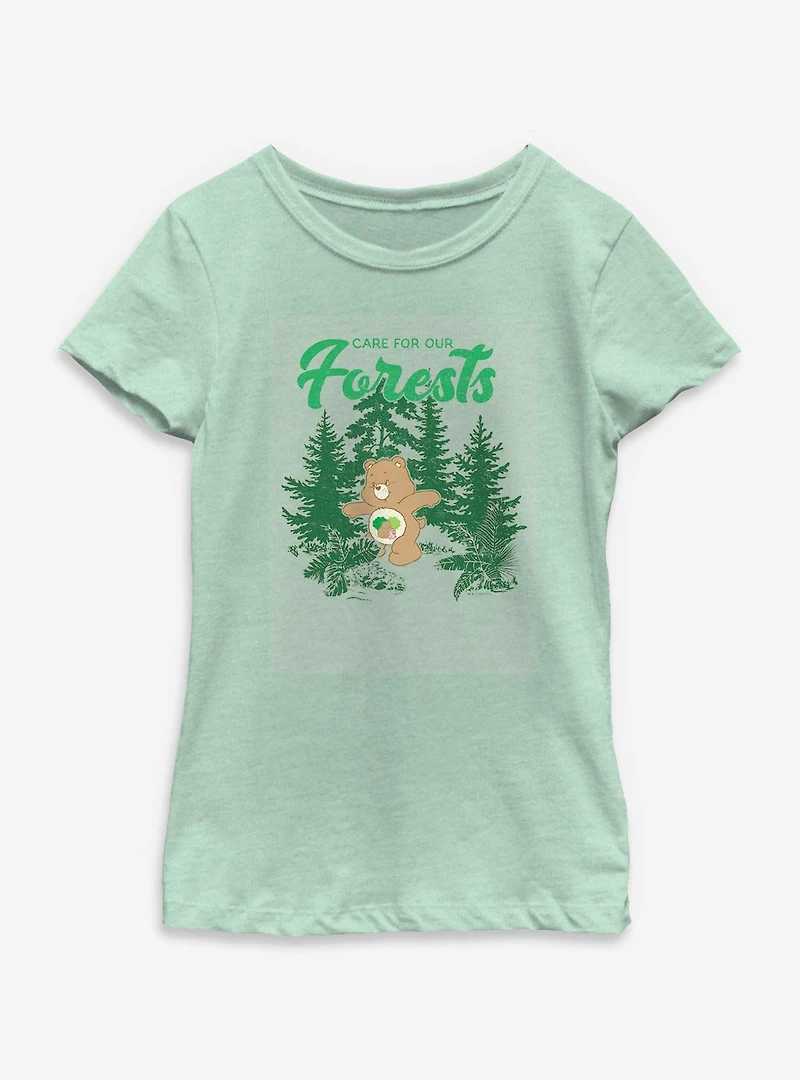 Care Bears Forest Caring Youth Girls T-Shirt