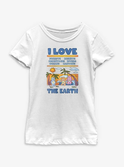 Care Bears Love Earth Youth Girls T-Shirt