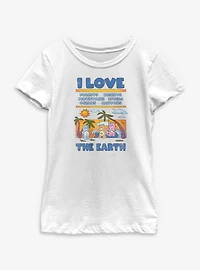 Care Bears Love Earth Youth Girls T-Shirt