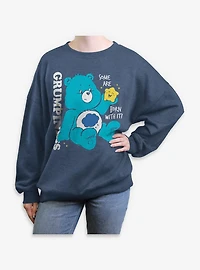 Care Bears Born Grumpiness Womens Oversized Sweatshirt