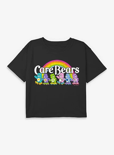 Care Bears Skate Youth Girls Boxy Crop T-Shirt