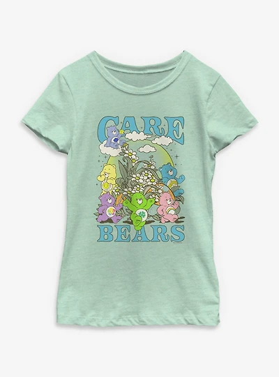 Care Bears Spring Mushrooms Youth Girls T-Shirt