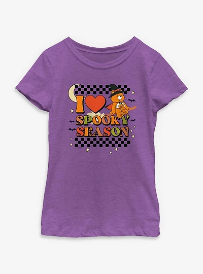 Care Bears I Heart Spooky Season Youth Girls T-Shirt