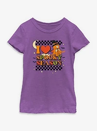 Care Bears I Heart Spooky Season Youth Girls T-Shirt