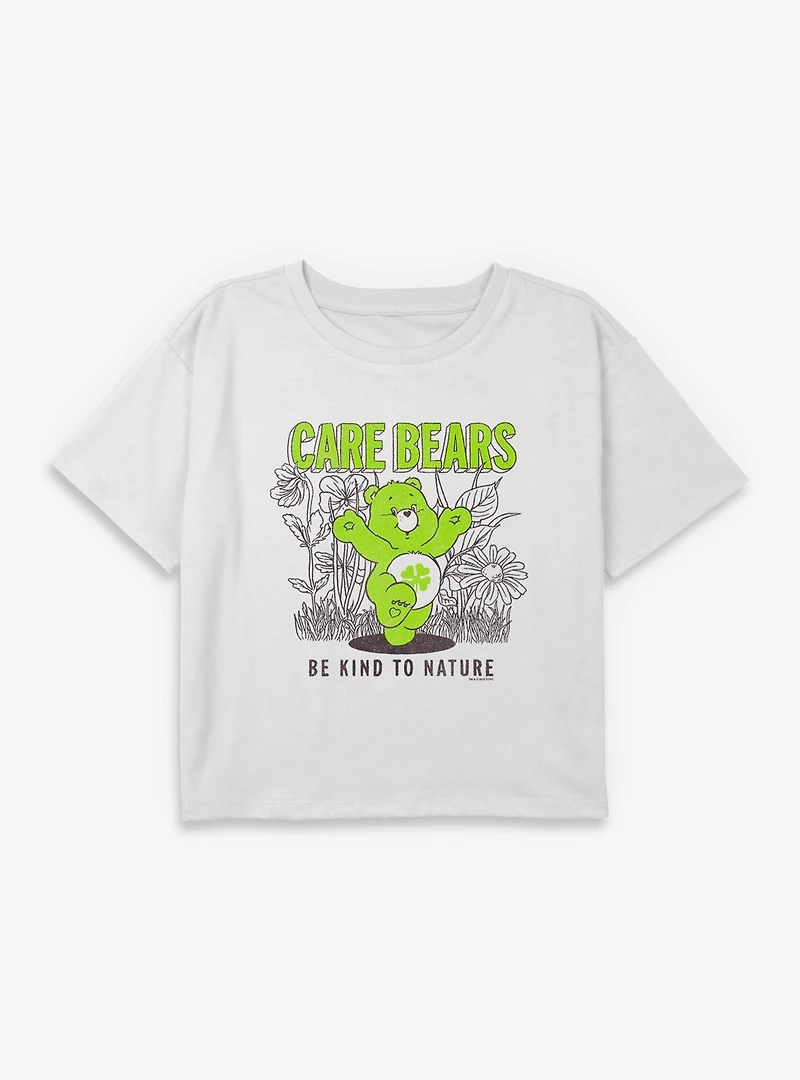 Care Bears Kind To Nature Youth Girls Boxy Crop T-Shirt