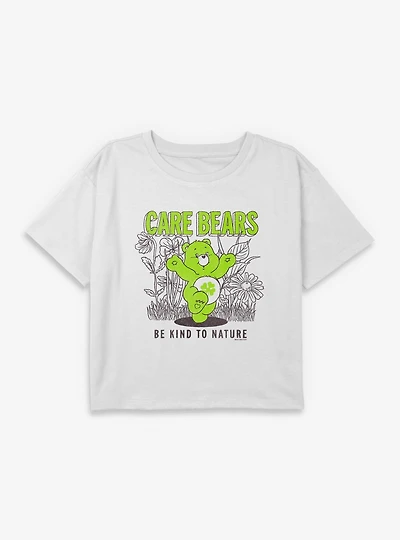 Care Bears Kind To Nature Youth Girls Boxy Crop T-Shirt