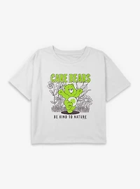 Care Bears Kind To Nature  Youth Girls Boxy Crop T-Shirt