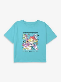 Care Bears Flash Sheet Youth Girls Boxy Crop T-Shirt