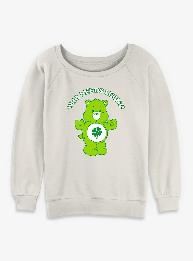 Care Bears Luck Bear Womens Slouchy Sweatshirt
