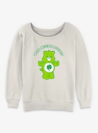 Care Bears Luck Bear Womens Slouchy Sweatshirt