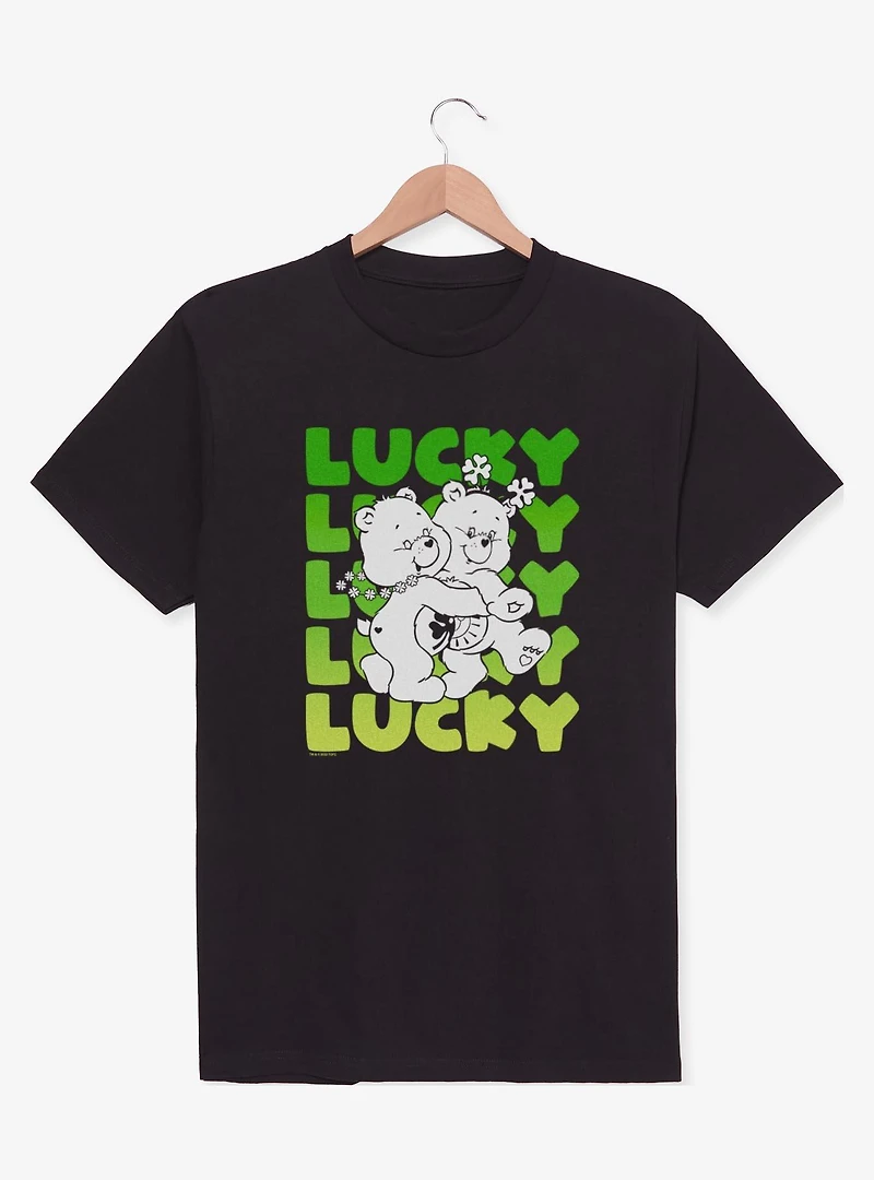 Care Bears Lucky Text Stack T-Shirt