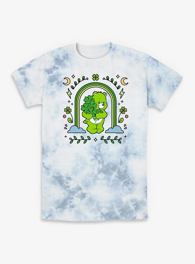 Care Bears Green Rainbow Arch Tie-Dye T-Shirt