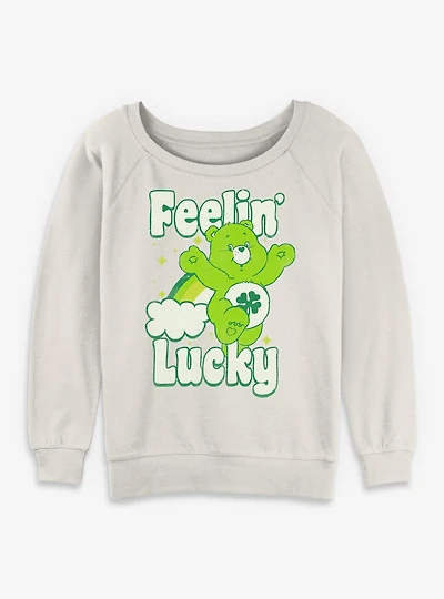 Care Bears Lucky Run Womens Slouchy Sweatshirt