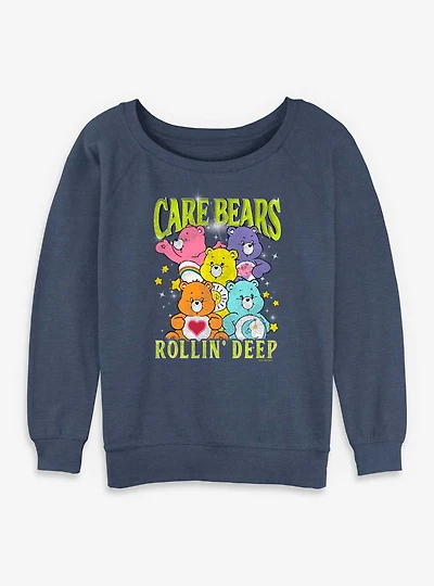 Care Bears Rollin Deep Womens Slouchy Sweatshirt