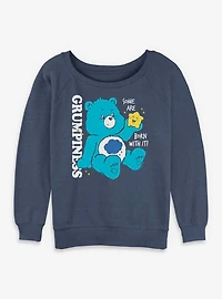 Care Bears Born Grumpiness Womens Slouchy Sweatshirt