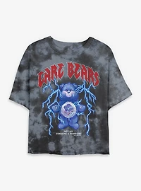 Care Bears Doom And Gloom Tie Dye Crop Womens T-Shirt