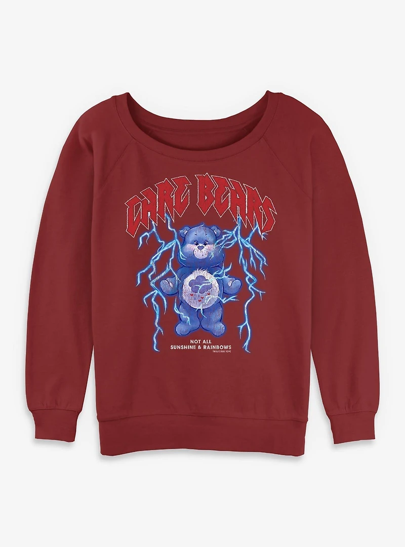 Care Bears Doom And Gloom Womens Slouchy Sweatshirt