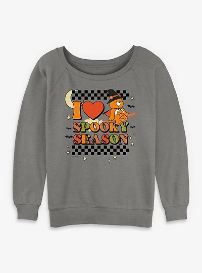 Care Bears I Heart Spooky Season Womens Slouchy Sweatshirt