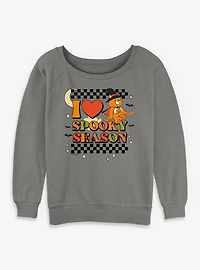 Care Bears I Heart Spooky Season Womens Slouchy Sweatshirt